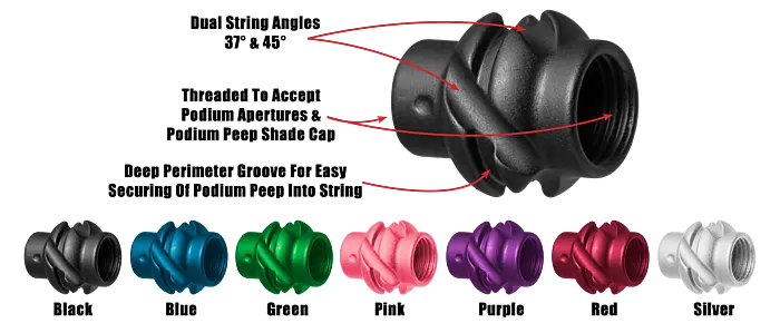 SPECIALTY ARCHERY PROD. - PODIUM PEEP - NEGRO