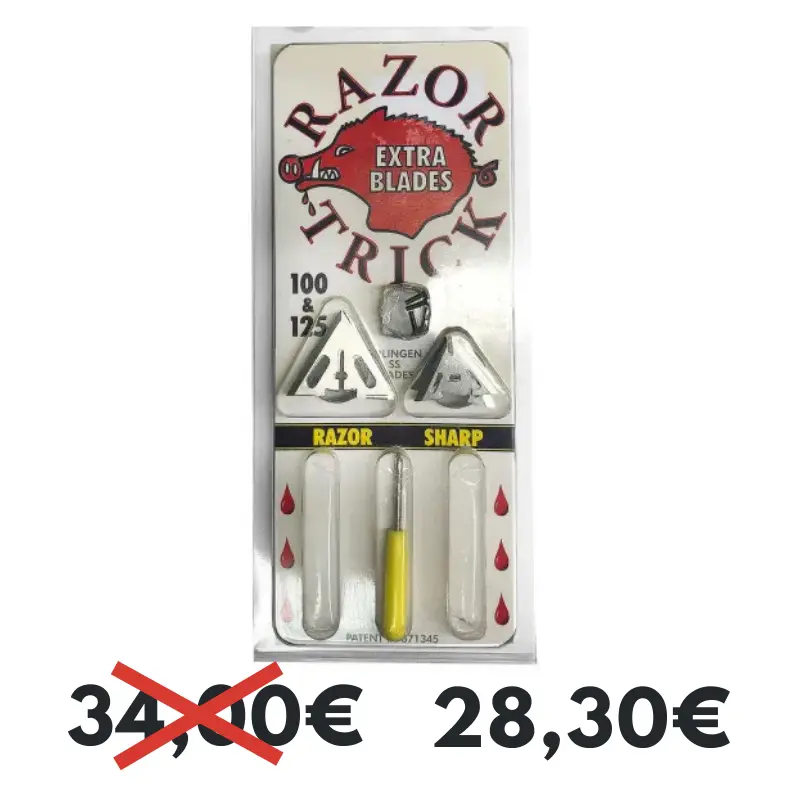 SLICK TRICK - PUNTA CAZA RAZORTRICK 100 GRS