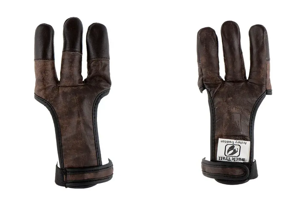 BUCK TRAIL-GUANTE TRADICIONAL CON DEDOS REFORZADOS MARRON OSCURO 