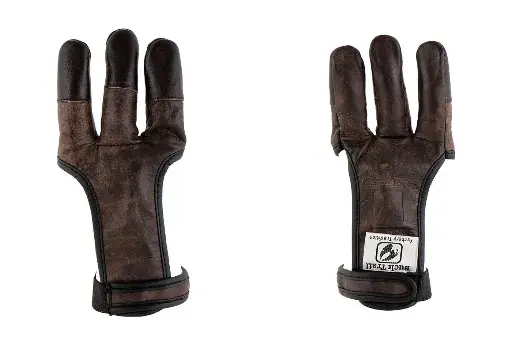BUCK TRAIL-GUANTE TRADICIONAL CON DEDOS REFORZADOS MARRON OSCURO 