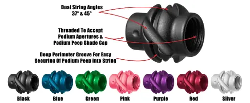 SPECIALTY ARCHERY PROD. - PODIUM PEEP - NEGRO